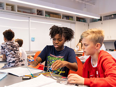 Students learning about electricity. Links to Beneficiary Designations