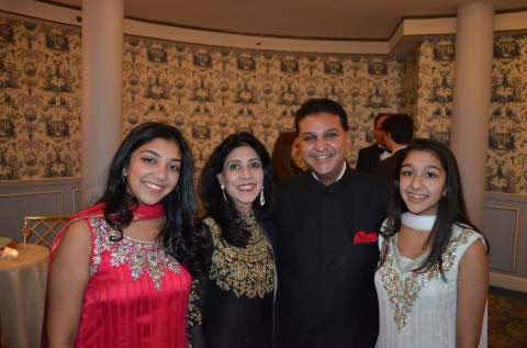 Photo of Deepti and Suneet Mittal with their daughters
