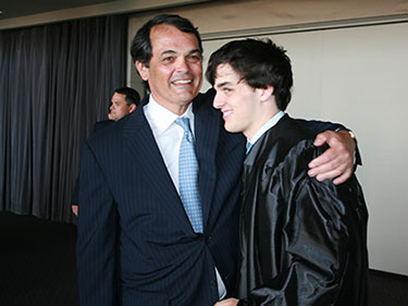 Robert Ouimette with his son Michael. Links to his story